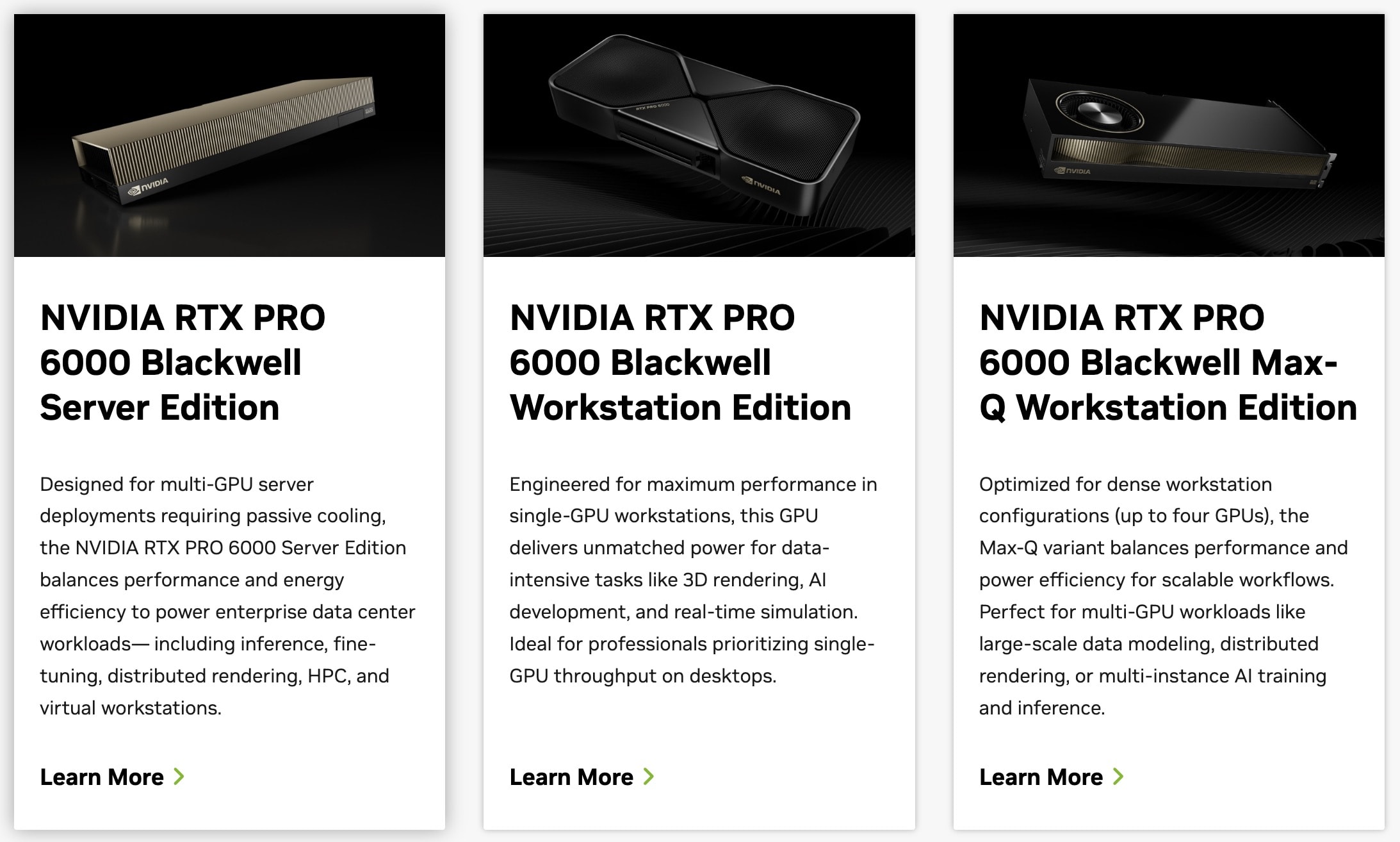 NVIDIA RTX Pro 6000 семейства Blackwell
