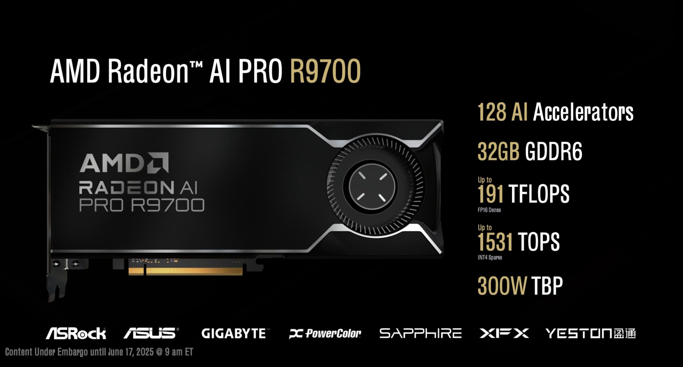 AMD Ryzen Threadripper 9000 и AMD Radeon AI Pro R9700