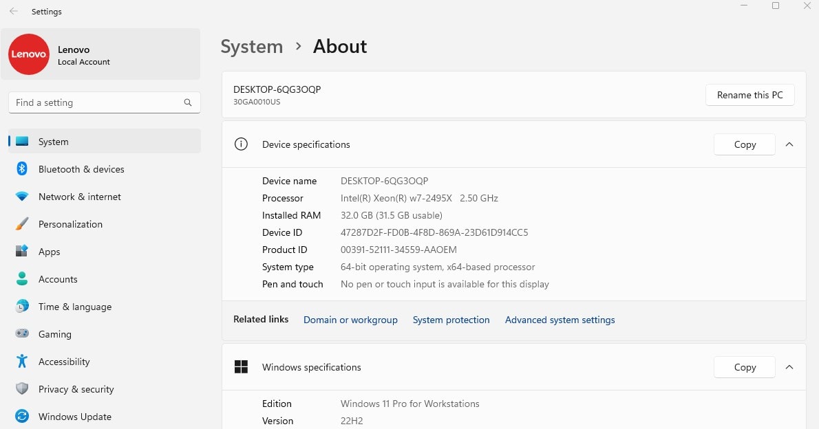 Lenovo ThinkStation P5