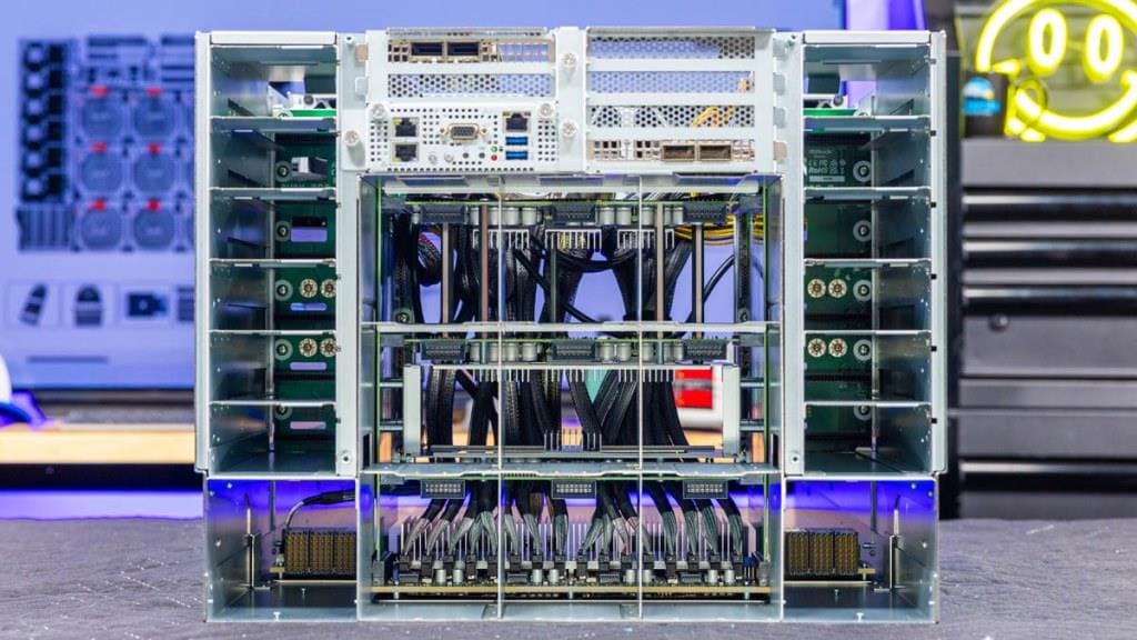 ASRock Rack 8U8X-GNR2 SYN B200 на основе NVIDIA HGX B200 с 8 GPU