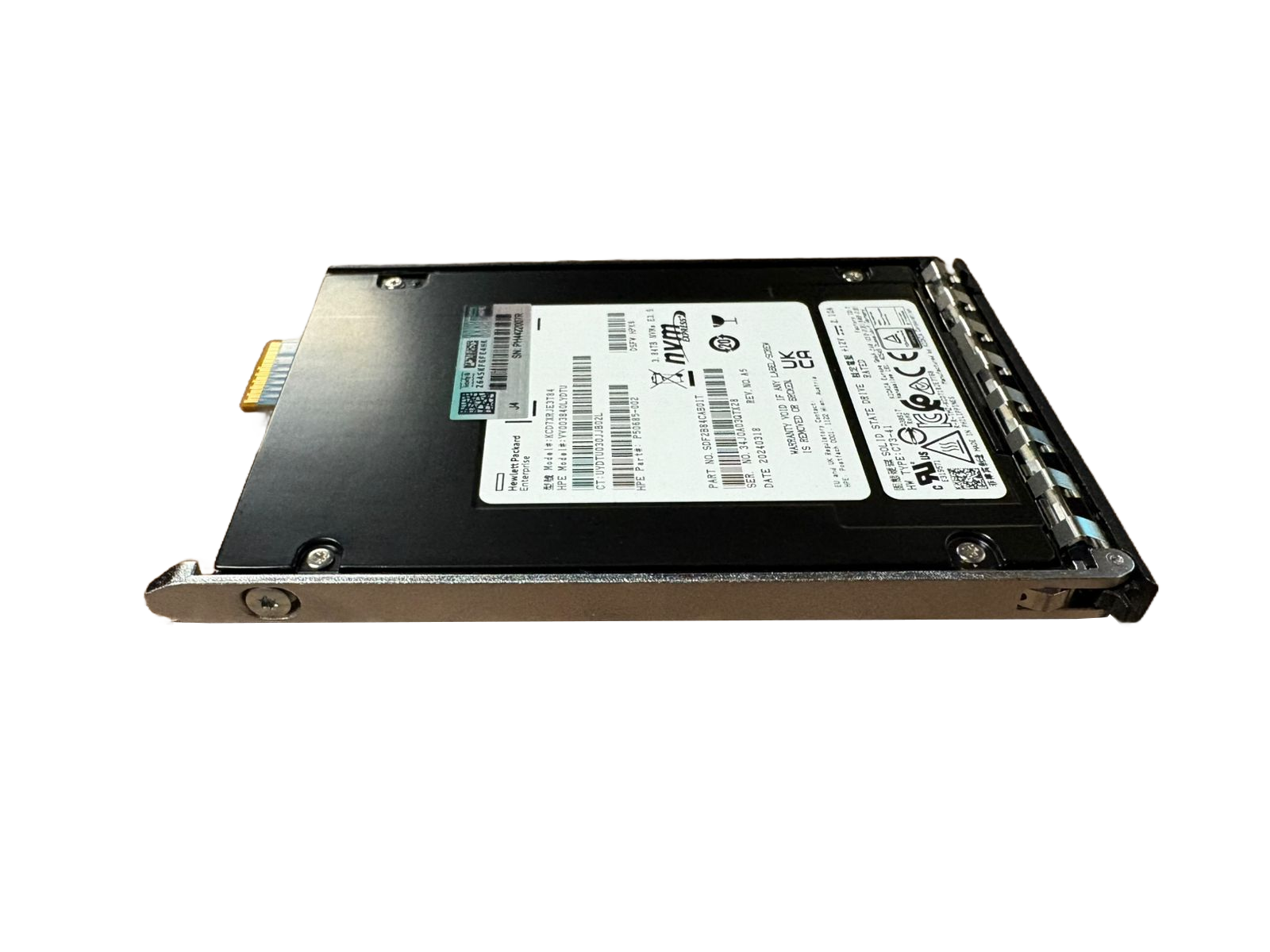 SSD накопитель HPE 3.84TB NVMe Gen5 Mainstream Performance Read Intensive E3S EC1 EDSFF CD7 SSD P56586-B21