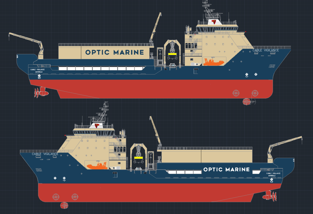 Фото новости Optic Marine обзавелась новым кораблём для прокладки подводных кабелей
