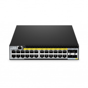 Коммутатор FS S3400C-24MG4S-P, 24 порта Multi-Gigabit PoE+, 4 порта 10Gb SFP+