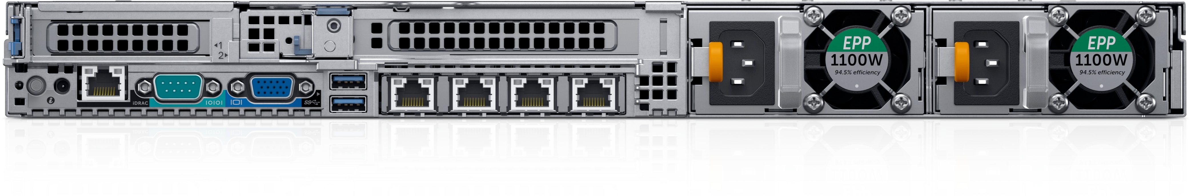 Dell PowerEdge R640 8B (up to 8x2.5", Riser Config 4, 2x16 LP) NO CPU, NO RAM, NO HDD , PERC H750 Adapter, Broadcom 5720 Quad Port 1GbE BASE-T rNDC, RPS (1+1) 750W, iDRAC9 Express
