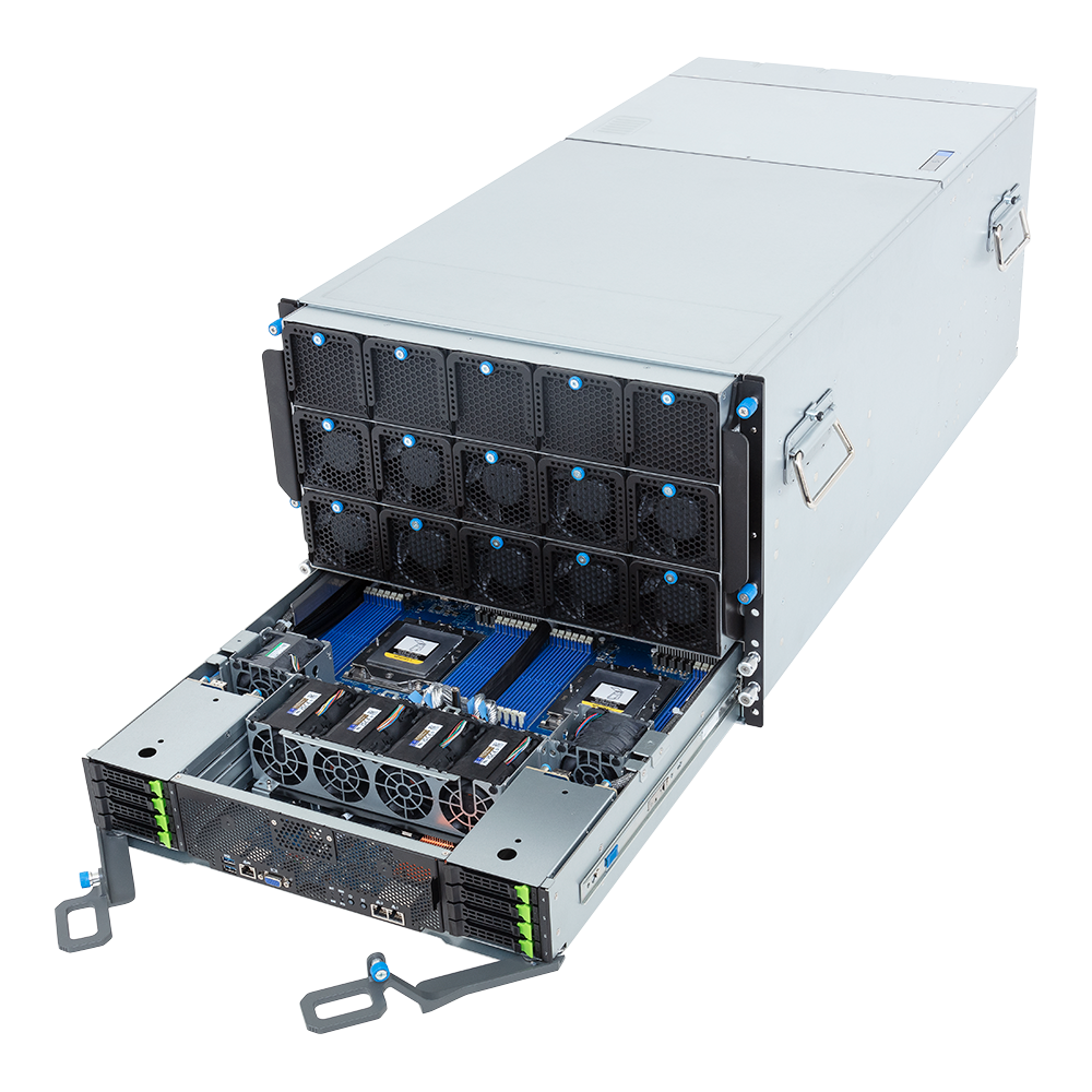 GPU‑сервер GIGABYTE с 8 ускорителями NVIDIA H200 (PCIe)