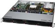 Сервер Supermicro SYS-510P-WTR ( X12SPW-TF, CSE-815TS-R504WBP6) (LGA 4189, Intel C621A chipset, VGA, 8xDDR4 Up to 2048GB ECC 3DS LRDIMM, 4 Hot-swap 3.5" NVMe/SATA3 drive bays, 2xPCI-E 4.0 x16 FHFL+1xPCI-E 4.0 x16 LP,Dual 10GBase-T LAN with Intel® X550, 50