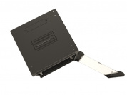 Hyperline TWB-0445-GP-RAL9004 Шкаф настенный 19-дюймовый (19), 4U, 278x600х450мм, стеклянная дверь с перфорацией по бокам, ручка с замком, цвет черный (RAL 9004) (разобранный)