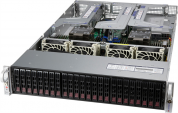 Supermicro Сервер Supermicro Ultra SuperServer 2U 220U-TNR 2x5320 26C 2.2GHz/4x64Gb RDIMM 3200(32xslots)/2xPM9A3 960GB NVMe(24x2.5")/2x10GbE RJ45/2x1600W/22xNVMe Config (SYS-220U-TNR.)