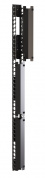 Hyperline CMF-R47U-F106-С19-RAL9005 Вертикальный кабельный организатор для шкафов TSR, с крышкой, для профиля тип U, L, дополнительно 19-дюймовые вертикальные крепления