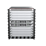 Коммутатор уровня ядра Huawei S8700-10 assembly chassis на 10 сервисный модулей / 2 x Контроллер управления S8700-10 main control unit F, supporting 1x100GE+2x40GE+12x10GE, or 1x100GE+8x25GE, or 3x100GE service ports(HTM) / 4 x 16-port 100M/1GBASE-X, 12-p