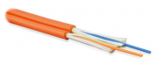 Hyperline FO-D3-IN-62-2-HFLTx-OR Кабель волоконно-оптический 62.5/125 (OM1) многомодовый, 2 волокна, duplex, zip-cord, плотное буферное покрытие (tight buffer) 3.0 мм, для внутренней прокладки, HFLTx, –40°C – +70°C, оранжевый