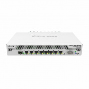 CCR1009-7G-1C-PC Router 19" Rack Mount. Ethernet 7x 10/100/1000 1x SFP/RJ45. Serial. PoE. micrUSB, RTL {5} (001894)