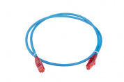 Hyperline PC-LPM-UTP-RJ45-RJ45-C5e-1M-LSZH-BL Патч-корд U/UTP, Cat.5е (100% Fluke Component Tested), LSZH, 1 м, синий