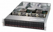 Сервер Supermicro SuperServer SYS-2029U-TR4 без процессора/без ОЗУ/без накопителей/количество отсеков 2.5" hot swap: 24/1000 Вт/LAN 1 Гбит/c