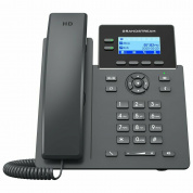 IP-телефон Grandstream GRP-2602P, 4 SIP аккаунта, монохромный дисплей 132 x 48 с подсветкой, конференция на 5 абонентов, поддержка EHS.