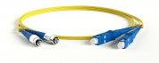 Hyperline FC-D2-9-FC/AR-SC/UR-H-0.5M-LSZH-YL Патч-корд волоконно-оптический (шнур) SM 9/125 (OS2), FC/APC-SC/UPC, 2.0 мм, duplex, LSZH, 0.5 м