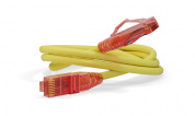 Hyperline PC-LPM-UTP-RJ45-RJ45-C5e-0.15M-LSZH-YL Патч-корд U/UTP, Cat.5е (100% Fluke Component Tested), LSZH, 0.15 м, желтый