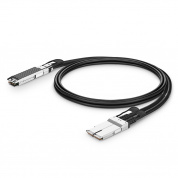 Кабель FS OSFP-800G-2QPC005, 800G OSFP до 2 x 400G QSFP112, пассивный медный разводной кабель, 0,5 м