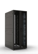 Шкаф серверный ПРОФ напольный 42U (800х1000) ШТК-СП-42.8.10-88АА-9005 ЦМО двери двойные перф. 2 шт., черный, в сборе