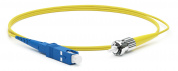 Hyperline FC-S2-9-SC/UR-ST/UR-H-1.5M-LSZH-YL Патч-корд волоконно-оптический (шнур) SM 9/125 (OS2), SC/UPC-ST/UPC, 2.0 мм, simplex, LSZH, 1.5 м