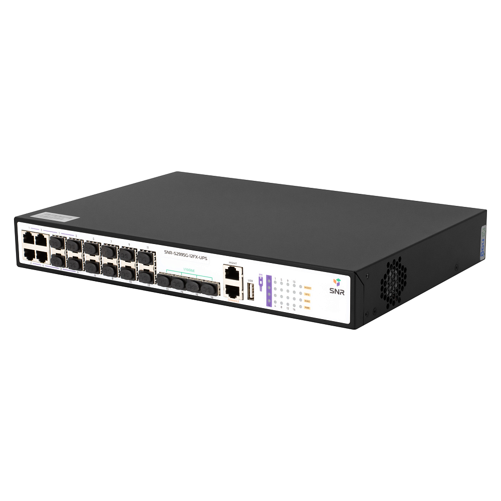 Коммутатор SNR SNR-S2995G-12FX-UPS