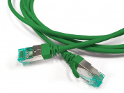 Hyperline PC-LPT-SFTP-RJ45-RJ45-C6a-3M-LSZH-GN Патч-корд S/FTP, экранированный, категория 6a (100% Fluke Component Tested), 30AWG, LSZH, 3 м, зеленый