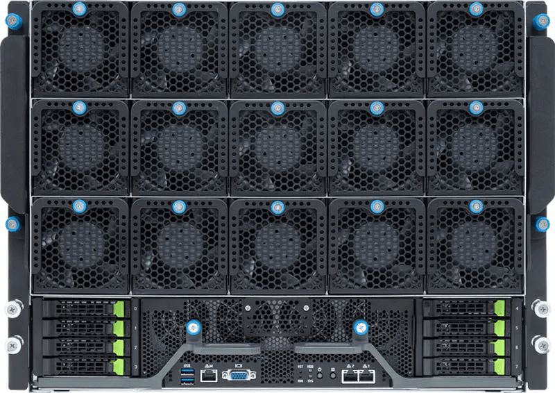 GPU-сервер GIGABYTE с 8 ускорителями NVIDIA B300 SXM