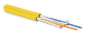 Hyperline FO-D3-IN-9S-2-HFLTx-YL Кабель волоконно-оптический 9/125 (SMF-28 Ultra) одномодовый, 2 волокна, duplex, zip-cord, плотное буферное покрытие (tight buffer) 3.0 мм, для внутренней прокладки, HFLTx, –40°C – +70°C, желтый
