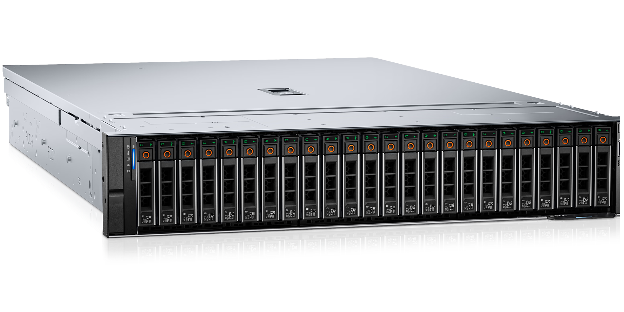 Dell PowerEdge R760xs 16B ST1 (16x2.5",RC 2,  HL LP 1*PCIx16 + 1*PCIx8 + 2*PCIx8 ( Gen5)) no ( CPU, Mem, HDDs, PSU, OCP, BOSS) H755 Front Install, iDRAC9 Enterprise 16G, TPM 2.0 V3, Bezel, Sliding Rails, Broadcom 5720 Dual Port 1Gb On-Board LOM