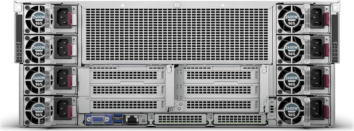 GPU‑сервер HPE с 8 ускорителями NVIDIA H100 (PCIe)