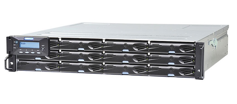 СХД Infortrend EonStor DS 3000 Gen2 2U/12bay Dual controller 2x12Gb/s SAS,8x1G + 4 host boards,2x4GB,2x(PSU+FAN),2x(SuperCap+Flash),12xdrive trays,1xRM kit(ESDS 3012RUC-C) (repl DS3012RUC000C-8U30)