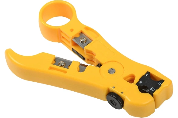 Инструмент ITK TS2-GR20 для зачистки и обрезки коаксиального кабеля RG6/7/11/59