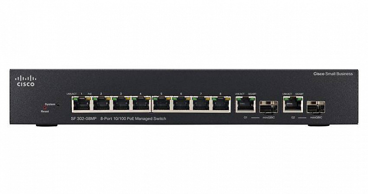 Коммутатор Cisco 300 Series SF302-08MP