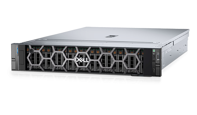 Сервер Dell PowerEdge R760 Server (up to 16x2.5" SAS/SATA + 8х2.5" NVMe Drives) Rack, 2U / iDRAC9 Enterprise / Rails / Bezel / 3Y WR / 2 х Intel Xeon Platinum 8562Y+ 2.8G, 32C/64T, 20GT/s, 60M Cache, Turbo, HT (300W) DDR5-5600 / 16 х 64GB RDIMM, 5600MT/s,