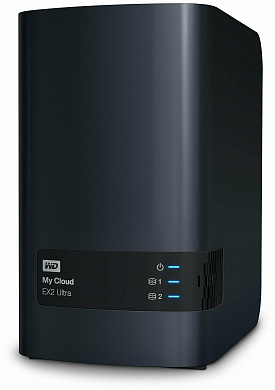 Сетевое хранилище Western Digital My Cloud EX2 Ultra 4 TB (WDBSHB0040JCH-EEUE) темно-серый