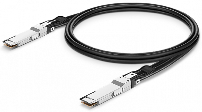 Кабель FS QDD-800G-AC005, медный твинаксиальный, 0,5 м, 800G QSFP-DD с активным прямым подключением