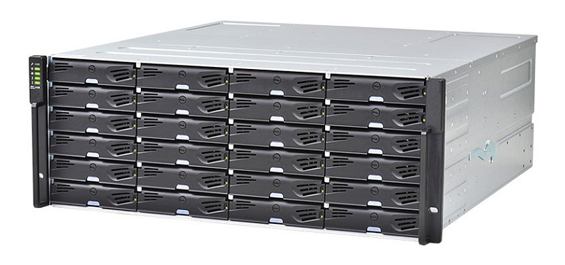 СХД Infortrend EonStor DS1024R2CB00B-8U32 (24x2.5, 2U, High IOPS, Dual Redundant Controller incl: 2x2GB, 8x1Gb RJ-45 iSCSI ports, 2x host board slots, 2x12Gb SAS EXP. Ports, 2x(PSU 460W+FAN Module/Super capacitor+Flash module), Rackmount kit) / 22 х HDD S