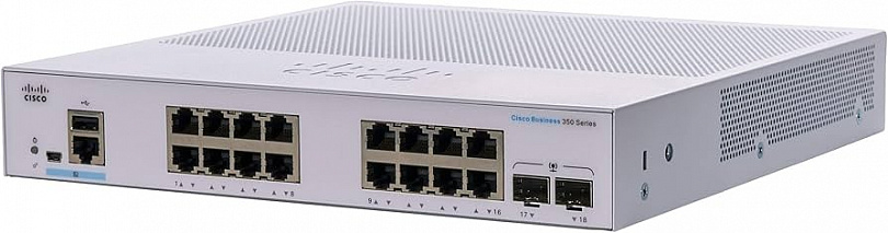 Коммутатор Cisco Business 350 Series CBS350-16T-2G