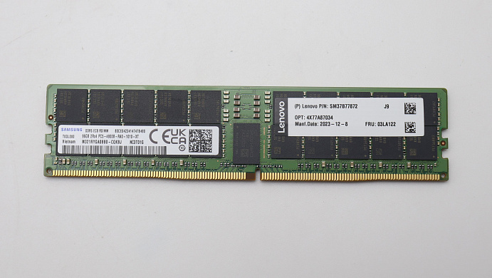 Оперативная память Samsung 96GB 2RX4 TruDDR5-4800 24Gbit 10x4 RDIMM COO (03LA122)