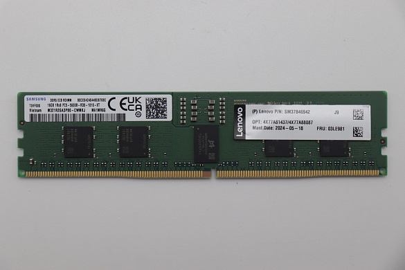 Оперативная память Samsung 16GB TruDDR5 5600MHz (1Rx8) RDIMM COO (03LE981)