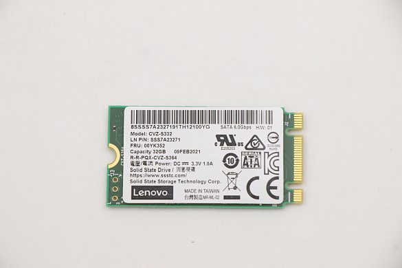 SSD-накопитель Lenovo 32GB SATA Boot M.2 SSD Card (00YK352)