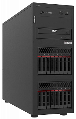 Сервер Lenovo Tower ThinkSystem ST250 V2 / ST250 3.5" Chassis Base / ST250 V2 Motherboard / Intel Xeon E-2378G 8C 80W 2.8GHz / 2х32GB TruDDR4 3200MHz (2Rx8, 1.2V) ECC UDIMM / RAID 9350-8i 2GB Flash PCIe 12Gb Adapter / 3.5" 8TB 7.2K SATA 6Gb Hot Swap 512e 