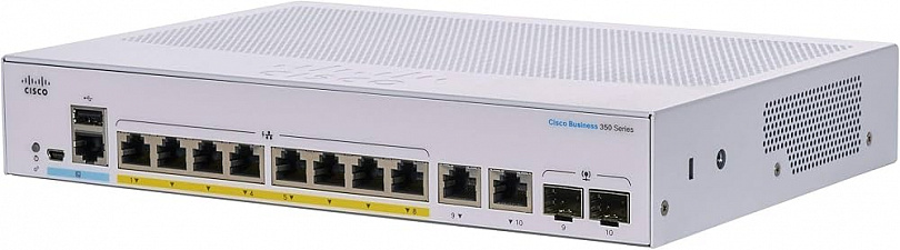 Коммутатор Cisco Business 350 Series CBS350-8T-E-2G