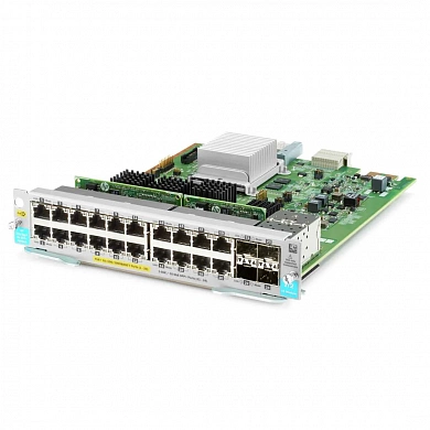 Модуль HPE Aruba Networking 20‑port 10/100/1000BASE‑T PoE+/4‑port 1G/10GbE SFP+ MACsec v3 zl2 Module (J9990A)