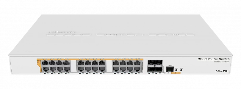 Коммутатор Mikrotik CRS328-24P-4S+RM