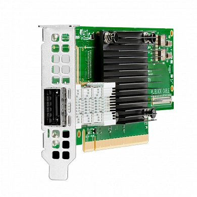 Сетевой адаптер HPE InfiniBand HDR100/Ethernet 100Gb 1-port QSFP56 PCIe3 x16 MCX653105A-ECAT Adapter (P06250-B21)