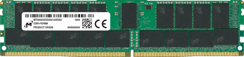 Micron 64GB DDR4-3200 RDIMM PC4-25600R Dual Rank x4 Module ECC REG
