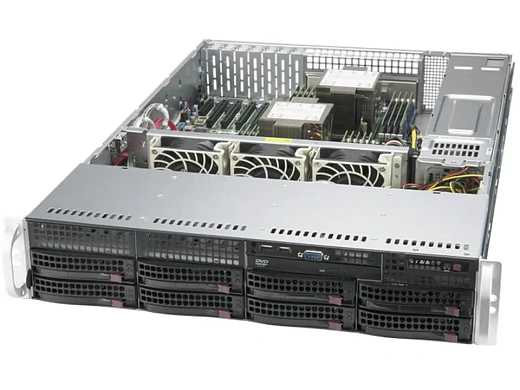 Сервер Supermicro SYS-620P-TRT / 2 x Intel Xeon Gold 6326 (16 Core/ 2.9 GHz/ 24 MB Cache) / 8 x DDR4 ECC REG 32Gb 3200MHz Samsung / Raid-контроллер LSI 9361-8i (PCi/ 1Gb Cache/ 8 int) / 2 x Samsung SATA SSD 960Gb / 2 x Seagate SAS HDD 2.4Tb (2.5/ 10 000 r