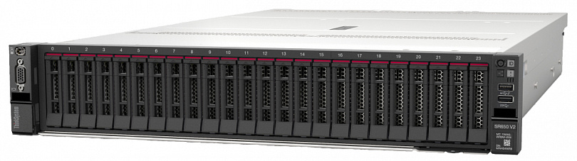 Сервер Lenovo ThinkSystem SR650 V2  (up to 16x2.5" SATA/SAS) rack 2U / XCC Enterprise / Rail / 3Y Warranty / 2 x Intel Xeon Gold 6338 32C 205W 2.0GHz Processor / 24 x 64GBTruDDR4 3200 MHz (2Rx4 1.2V) RDIMM / 8 x 3.2TB Mainstream SAS 12Gb