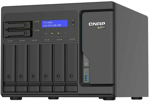 Сетевое хранилище (NAS) QNAP TS-h886-D1602-8G